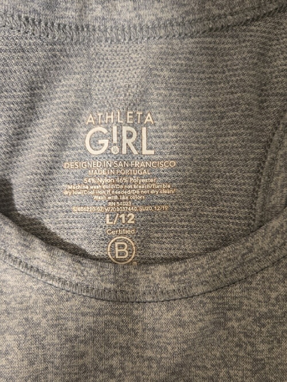 Athleta Light Gray Racerback Performance Tank - Picture 2 of 4